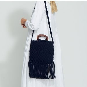 DANIELLE NICOLE Macramé Handbag